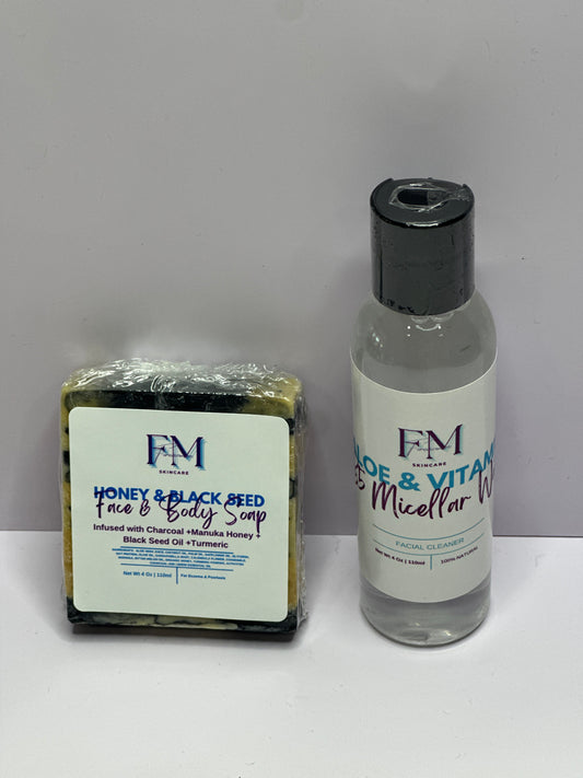 Manuka Honey & Black Seed & Micellar Water Combo